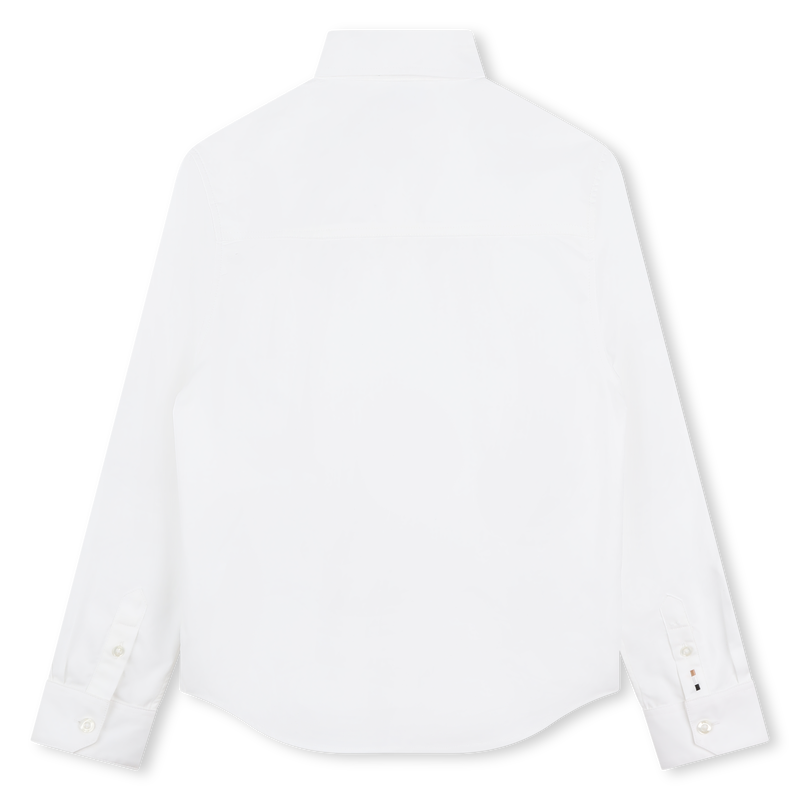 Camicia in cotone tinta unita BOSS 
                        RAGAZZO