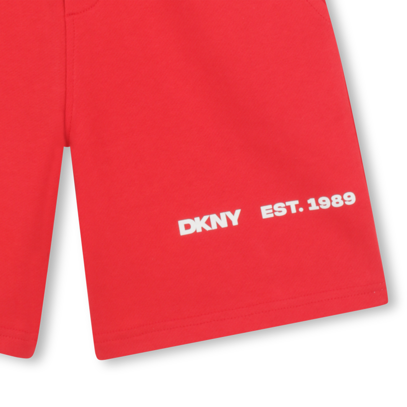 Bermuda in felpa di cotone DKNY 
                        RAGAZZO