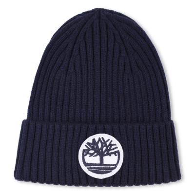 Cappello badge lavorato a maglia con logo TIMBERLAND RAGAZZO