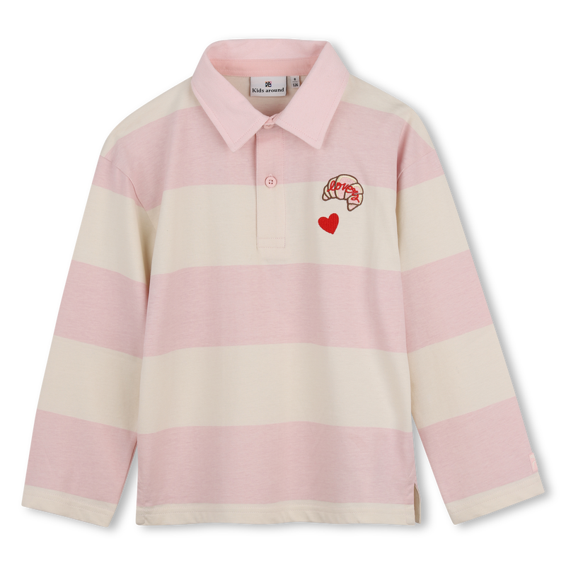 Polo a maniche lunghe KIDS AROUND 
                        BAMBINA