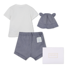 Set t-shirt, cappello da pescatore e pantaloncini KENZO KIDS 
                    RAGAZZO