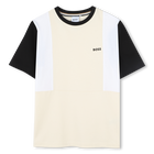 T-shirt di cotone multicolore, SABBIA, hi-res