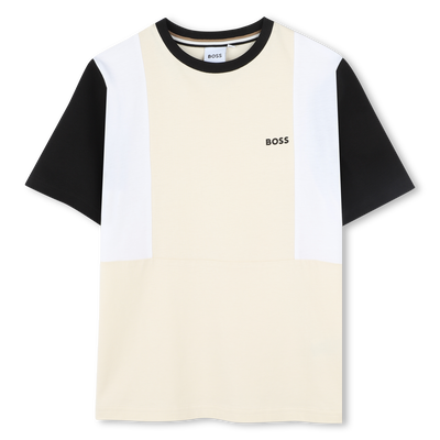 T-shirt di cotone multicolore BOSS RAGAZZO