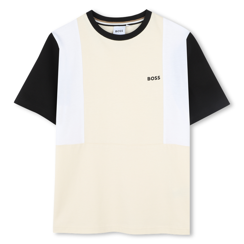 T-shirt di cotone multicolore BOSS 
                        RAGAZZO