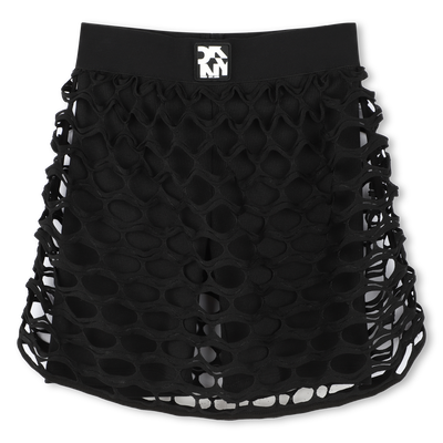 Gonna pantalone bimateriale DKNY BAMBINA