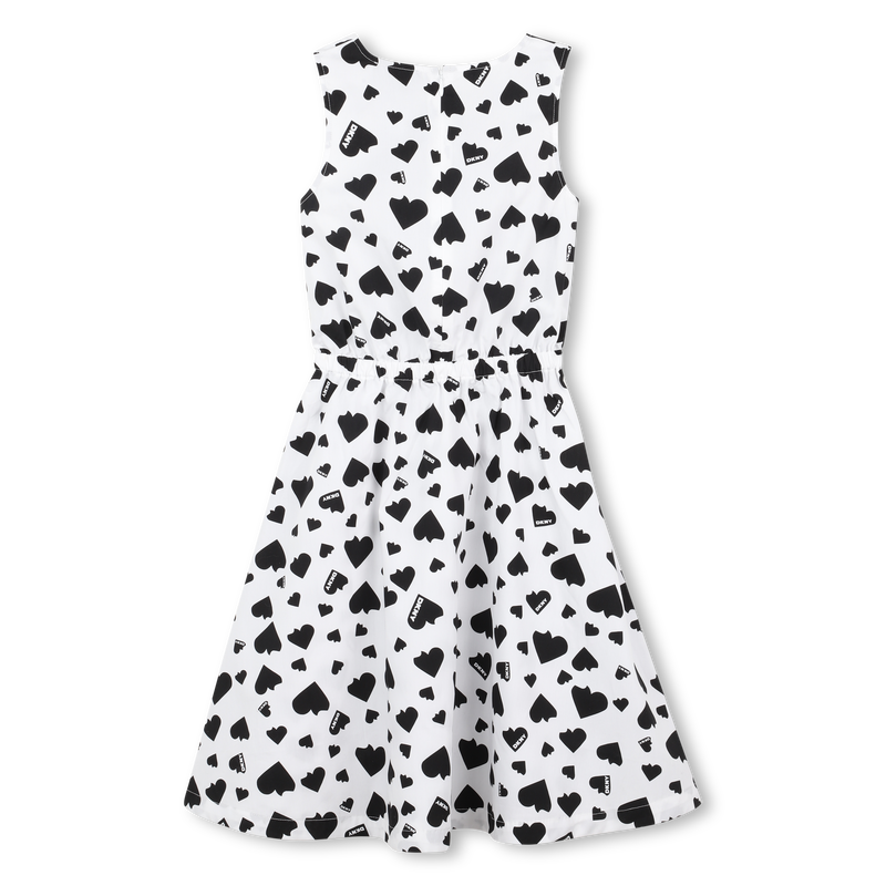 Vestito stampato in cotone DKNY 
                        BAMBINA