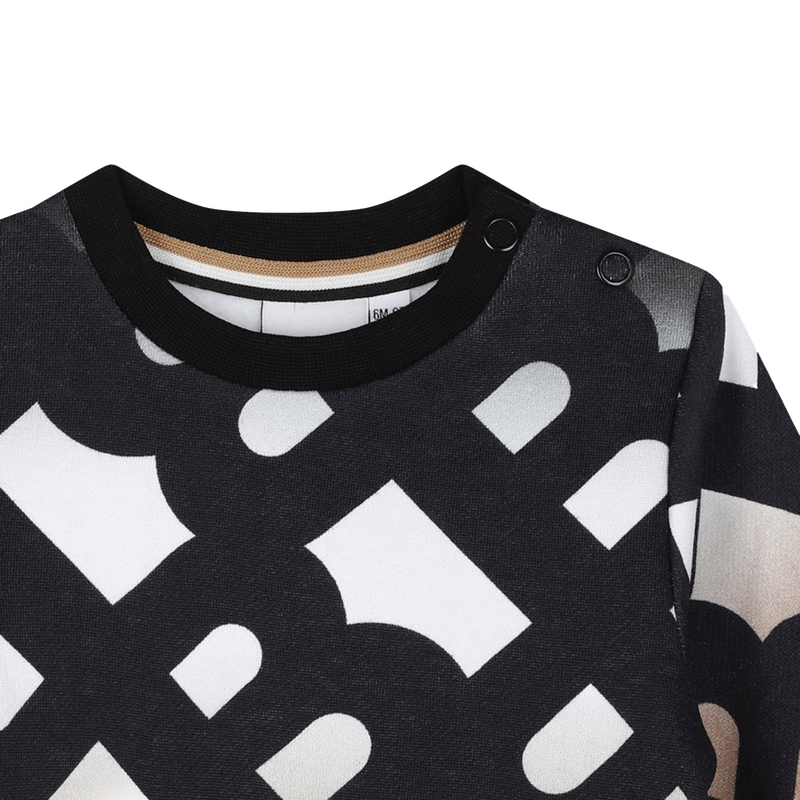 Felpa con stampa tricolore BOSS 
                        RAGAZZO