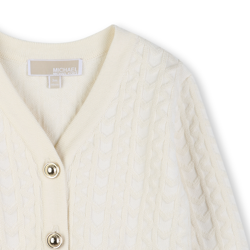 CARDIGAN CON BOTTONI MICHAEL KORS 
                        BAMBINA