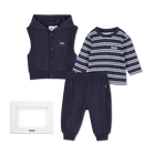 Set pantalone, cardigan e t-shirt BOSS 
                    RAGAZZO