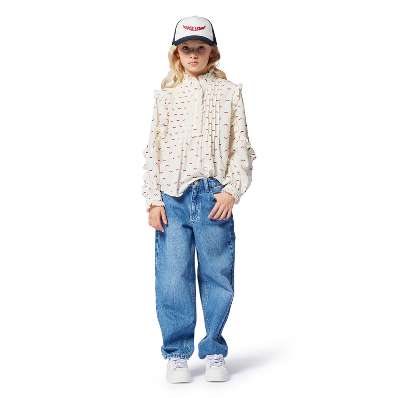 Sneakers in pelle con lacci