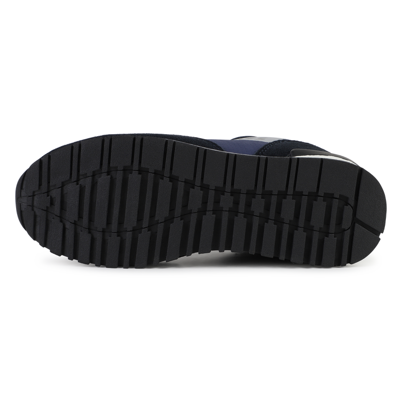 Sneakers stringate misto pelle BOSS 
                        RAGAZZO