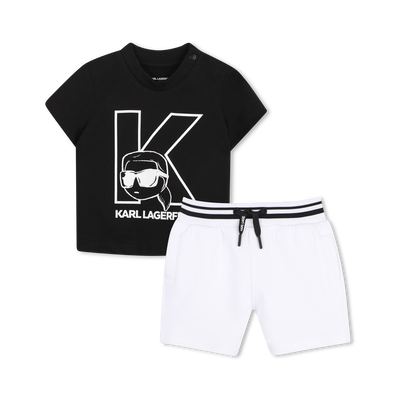 SET T-SHIRT E BERMUDA KARL LAGERFELD KIDS RAGAZZO
