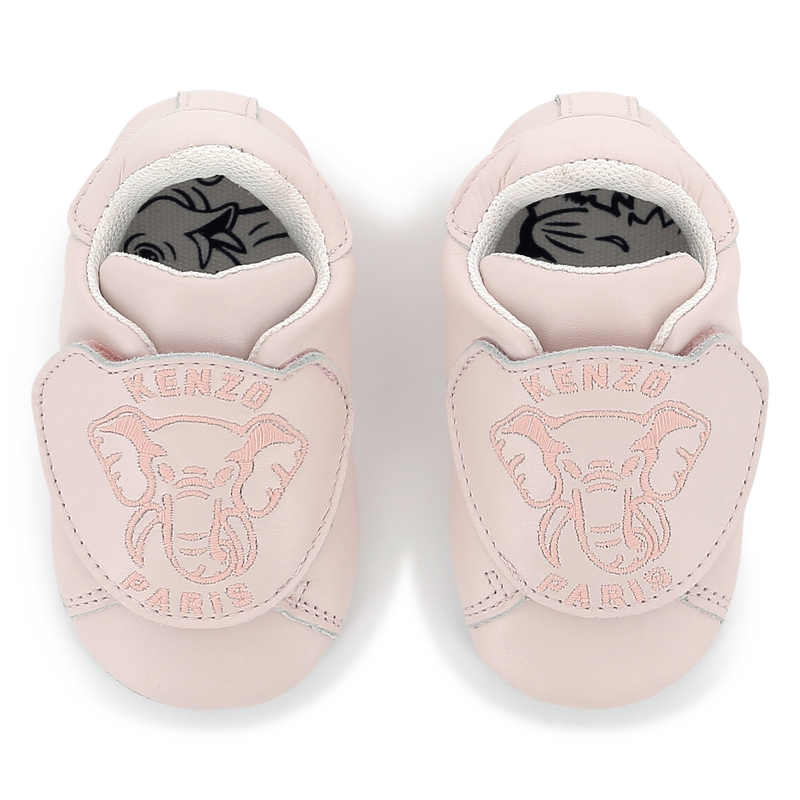 Scarpette in pelle con velcro KENZO KIDS 
                        UNISEX