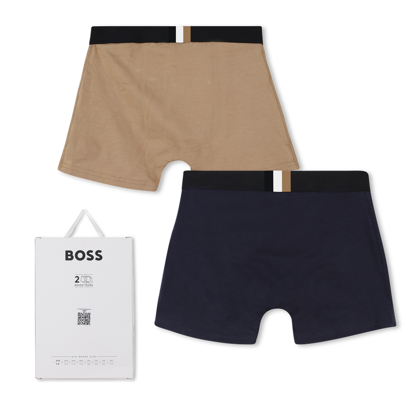 Pack of 2 jersey boxer briefs BOSS 
                        RAGAZZO