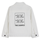Giacca di jeans con zip KARL LAGERFELD KIDS 
                    RAGAZZO