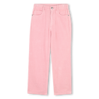 Pantalone in velluto ricamato, ROSA SELVATICA, hi-res