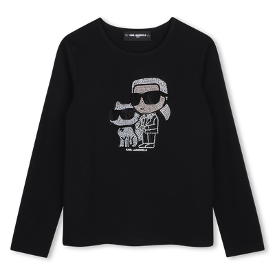 Maglietta a maniche lunghe KARL LAGERFELD KIDS BAMBINA