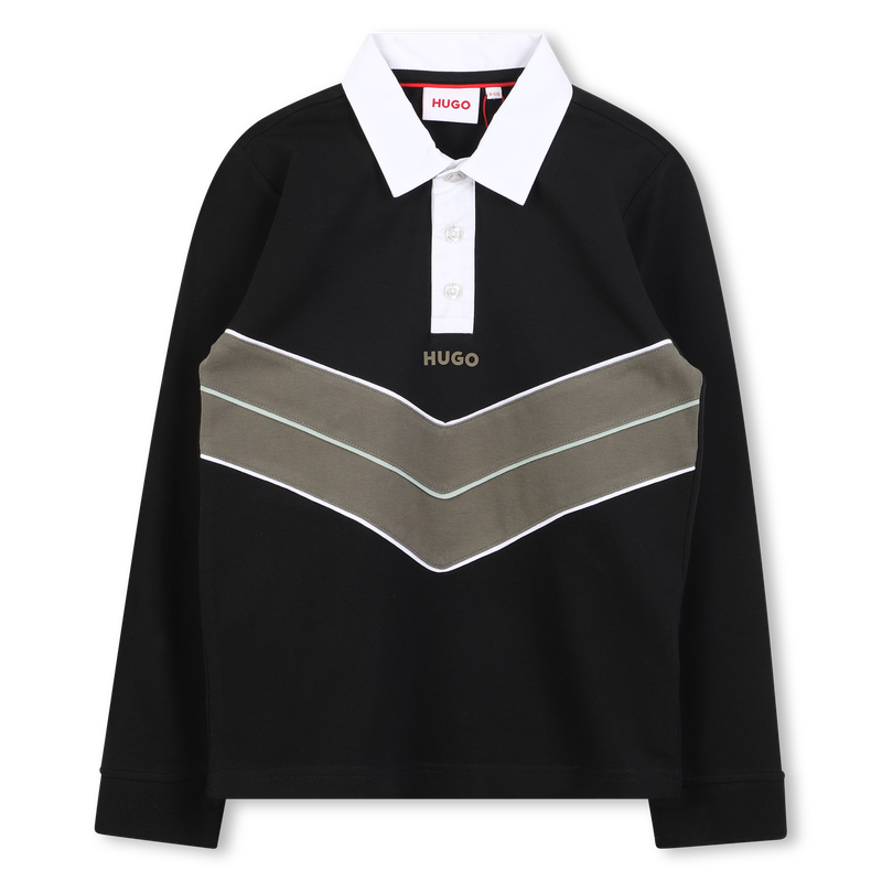 Polo a maniche lunghe HUGO 
                        RAGAZZO