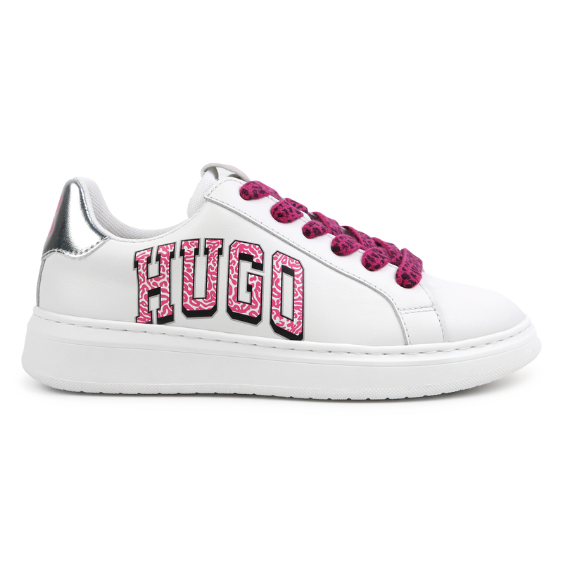Sneakers stringate con stampe HUGO 
                        BAMBINA