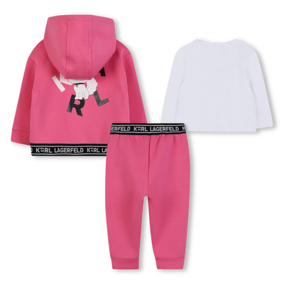 Set da jogging 3 pezzi KARL LAGERFELD KIDS BAMBINA