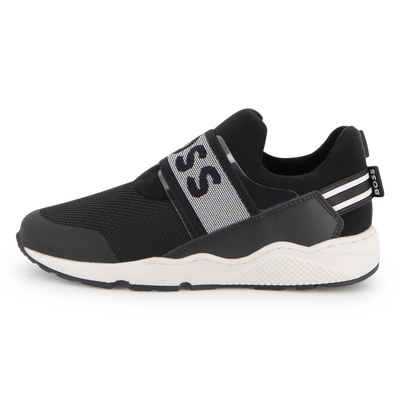 SNEAKERS IN PELLE DI VACCHETTA BOSS RAGAZZO