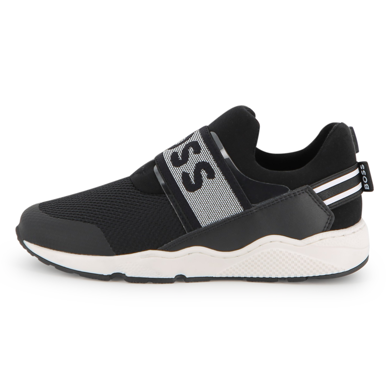 SNEAKERS IN PELLE DI VACCHETTA BOSS 
                        RAGAZZO