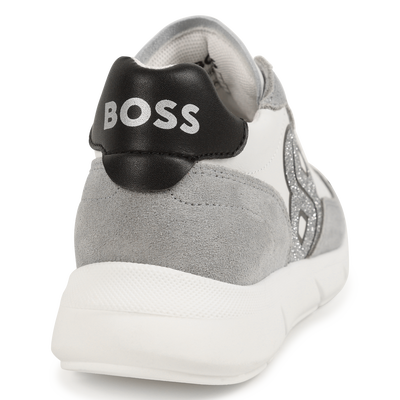 Sneakers stringate in pelle BOSS BAMBINA
