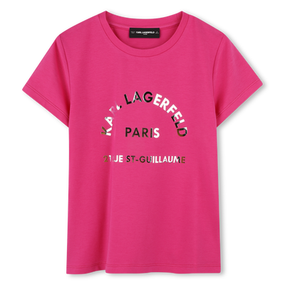 T-shirt a maniche corte KARL LAGERFELD KIDS BAMBINA