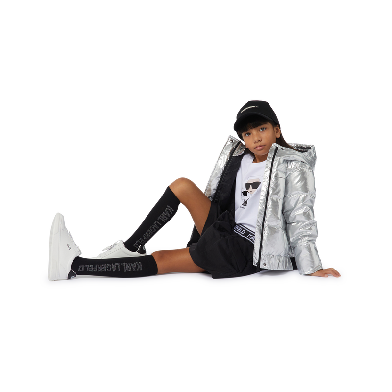 Karl-And-Choupette Graphic Tee KARL LAGERFELD KIDS 
                        BAMBINA