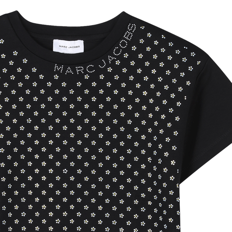 Vestito strass maniche corte MARC JACOBS 
                        BAMBINA