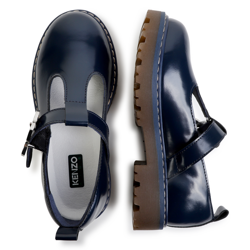 Ballerine in pelle con fibbia KENZO KIDS 
                        BAMBINA