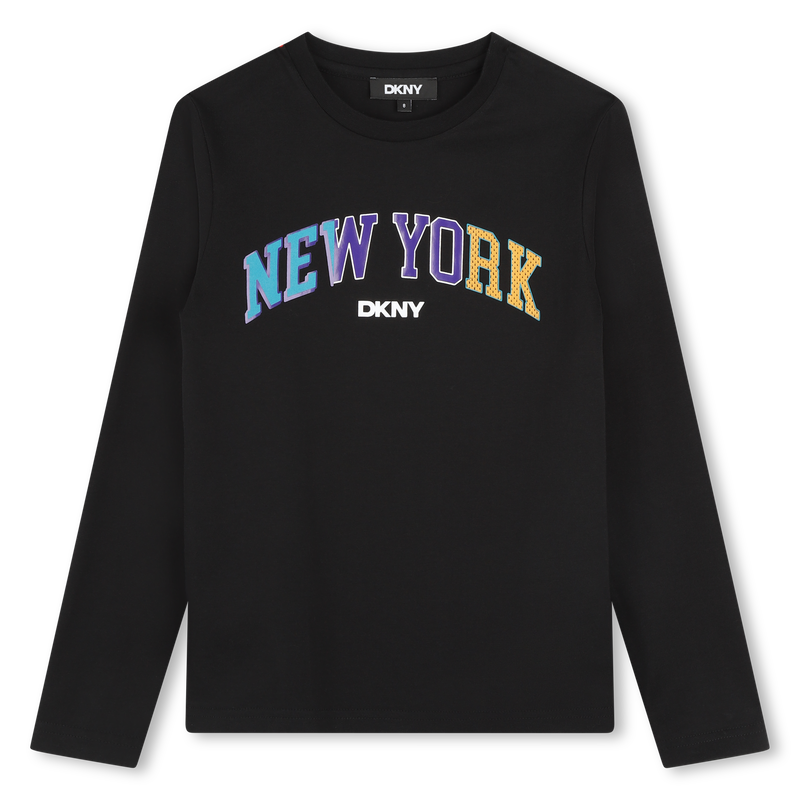 T-shirt maniche lunghe cotone DKNY 
                        RAGAZZO