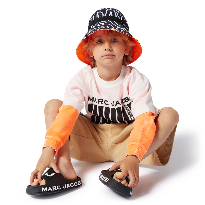 T-shirt bicolore in cotone MARC JACOBS 
                        RAGAZZO