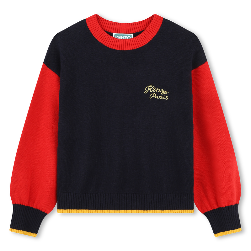 Pullover a maglia con ricamo KENZO KIDS 
                        BAMBINA