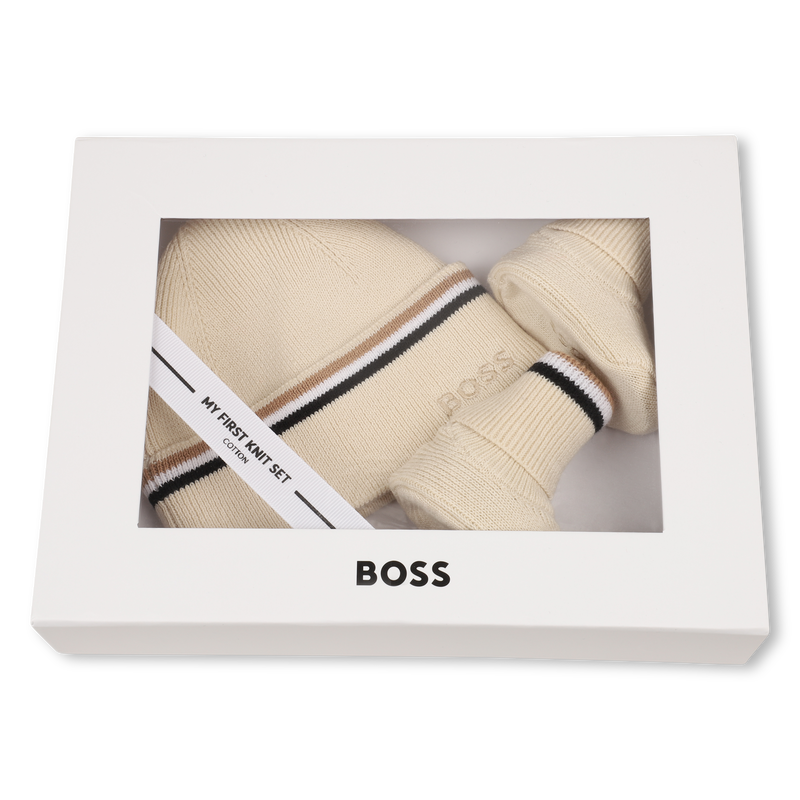 Completo berretto e scarpine BOSS 
                        UNISEX