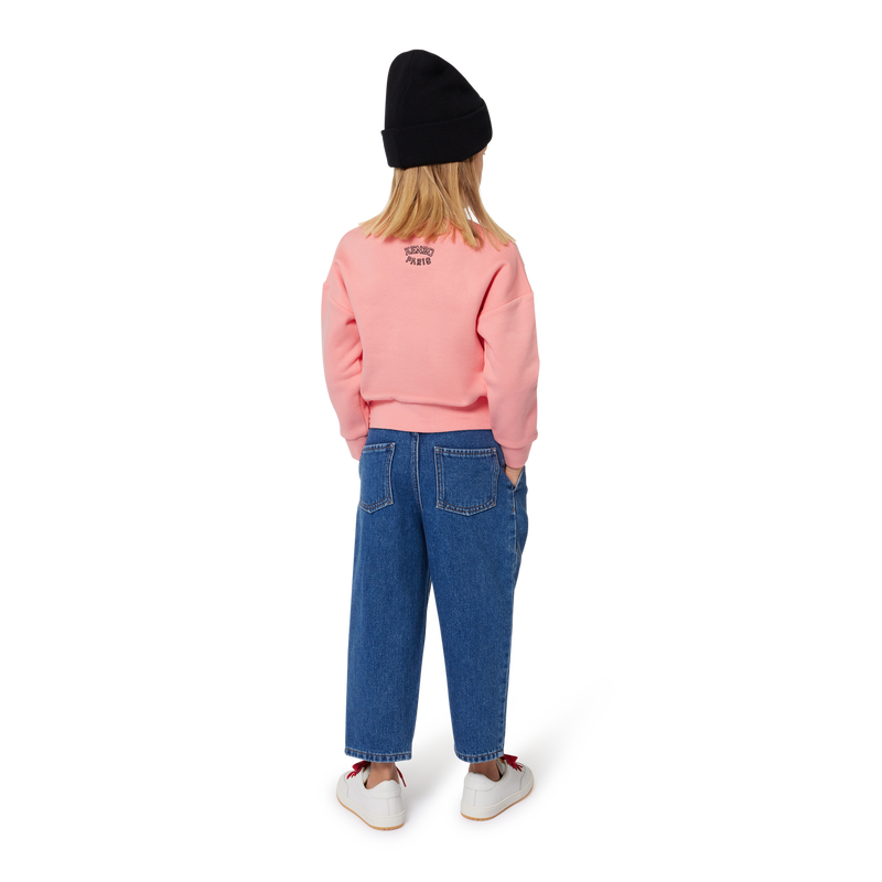 Jeans con inserti e pieghe KENZO KIDS 
                        BAMBINA