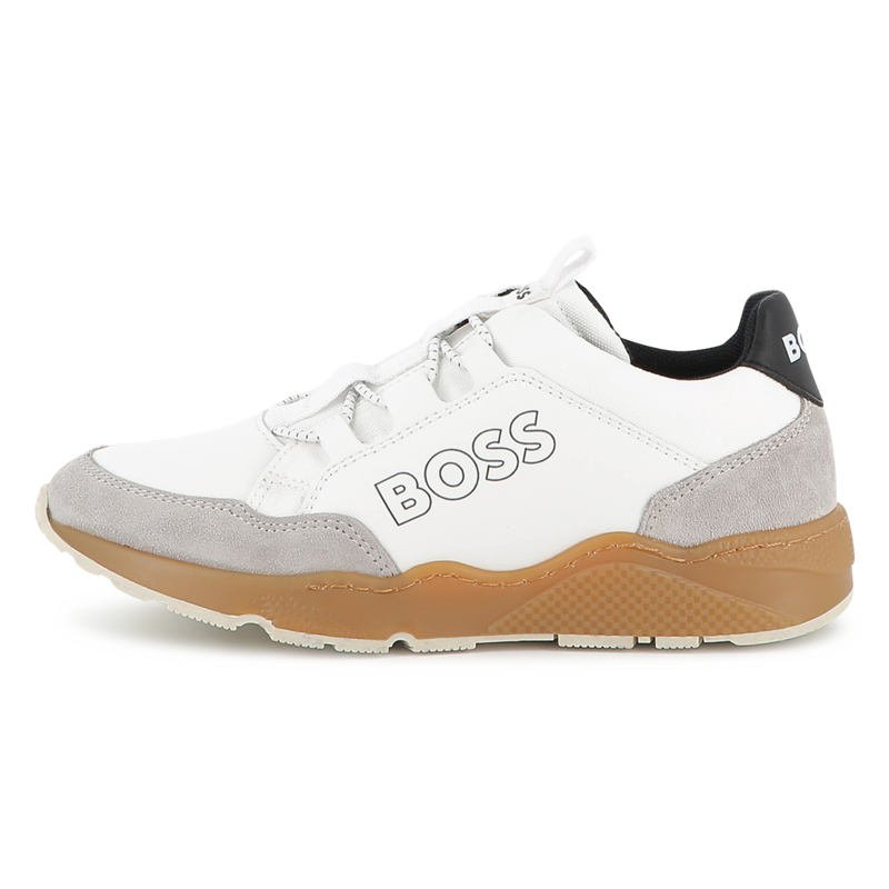 Sneakers finte e tela BOSS 
                        RAGAZZO