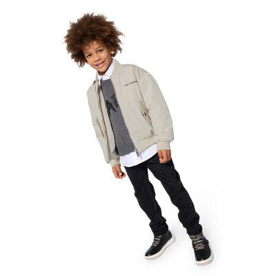 Bomber in tela KARL LAGERFELD KIDS RAGAZZO