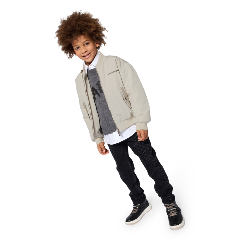Bomber in tela KARL LAGERFELD KIDS 
                        RAGAZZO