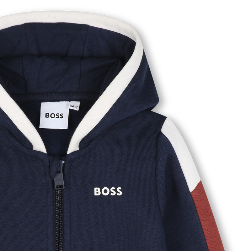 Cardigan con cappuccio BOSS 
                        RAGAZZO