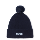 Cappello lavorato a maglia con pompon BOSS 
                    RAGAZZO