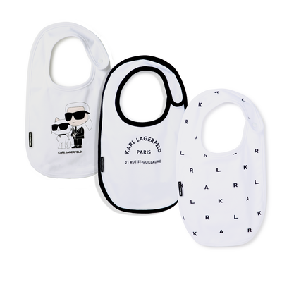 Set da 3 bavaglini fantasia KARL LAGERFELD KIDS UNISEX