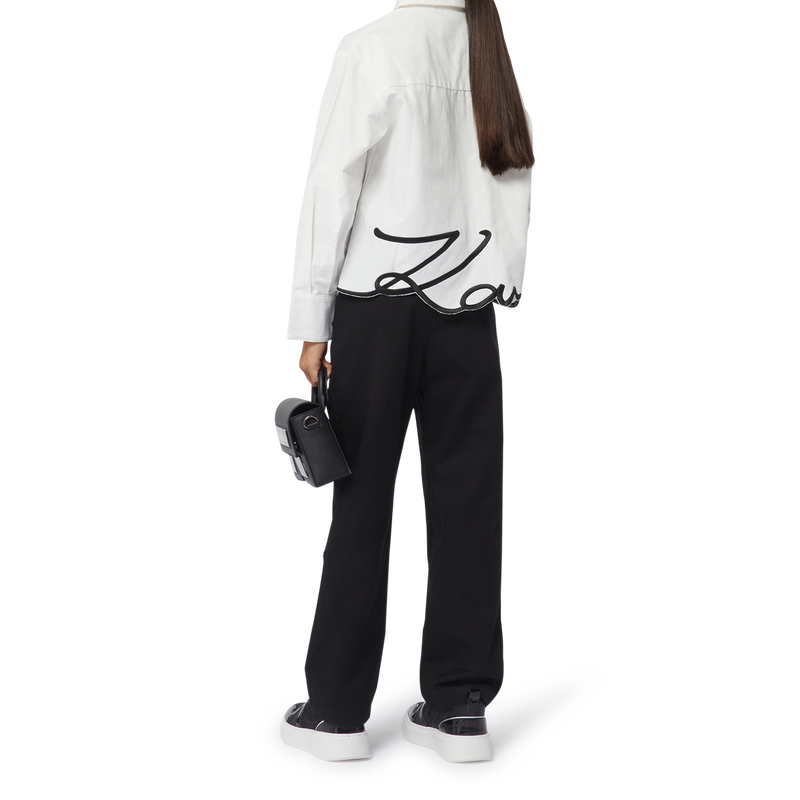 Sneakers alte in pelle KARL LAGERFELD KIDS 
                        BAMBINA