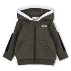 Cardigan con cappuccio BOSS 
                    RAGAZZO