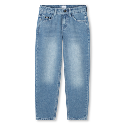 Jeans ampi 5 tasche in cotone BOSS RAGAZZO