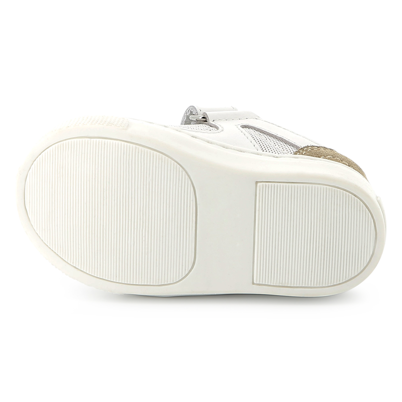 Sneakers in pelle con velcro BOSS 
                        RAGAZZO