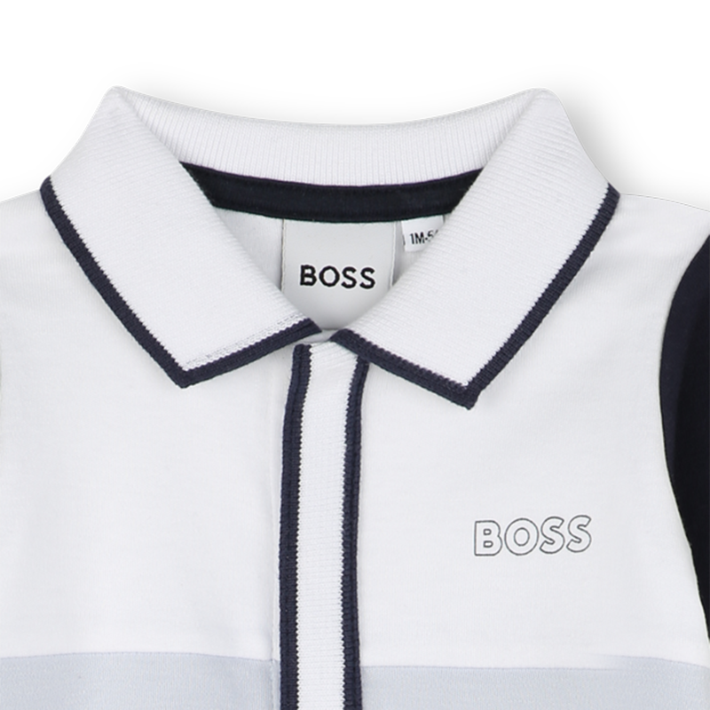 Pigiama tricolore collo polo BOSS 
                        RAGAZZO