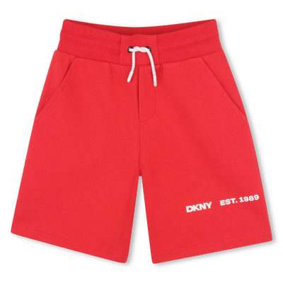 Bermuda in felpa di cotone DKNY RAGAZZO