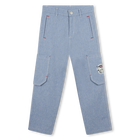 Pantaloni in cotone con tasche KENZO KIDS 
                    RAGAZZO