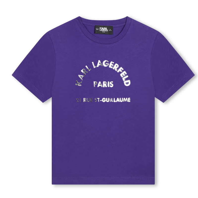 Logo Graphic Short-Sleeve KARL LAGERFELD KIDS 
                        BAMBINA